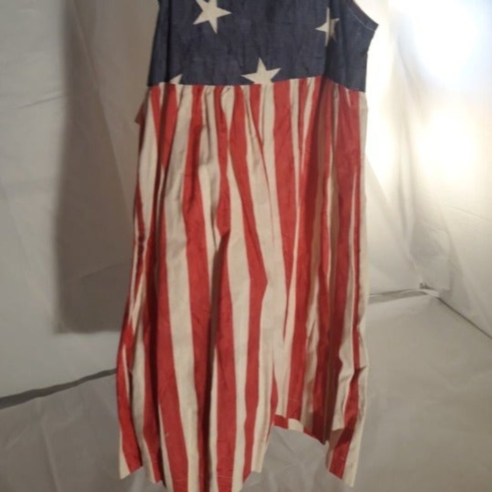 NWT Talbots kids Girls American Flag Dress Size 6 - Picture 3 of 7